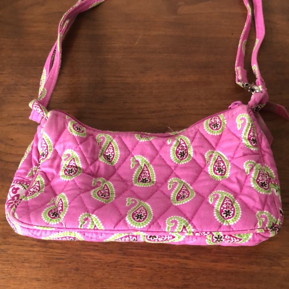 Vera Bradley Amy Crossbody Shoulder Bag | Retired Bermuda Pink | 100% Cotton - Picture 2 of 3